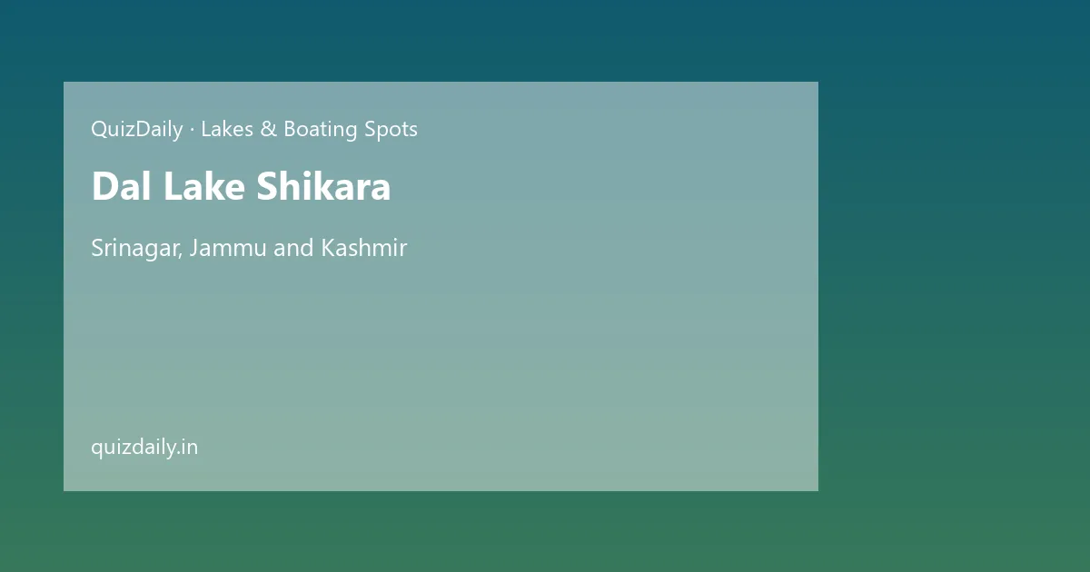 Dal Lake Shikara, Srinagar — Timings, Tickets & Travel Guide