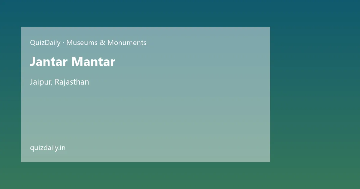 Jantar Mantar, Jaipur — Timings, Tickets & Travel Guide