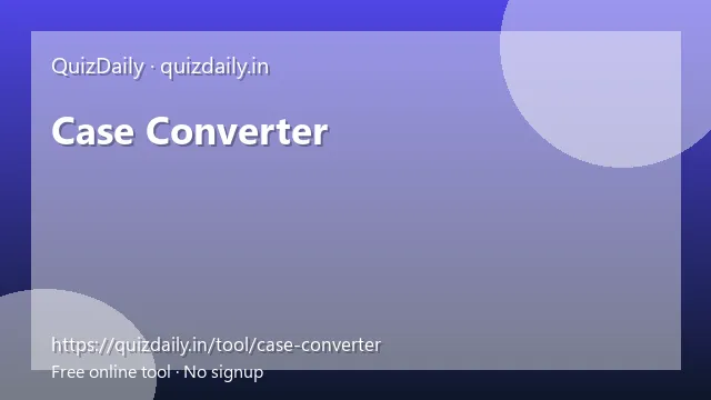Case Converter free tool