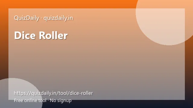 Dice Roller free tool
