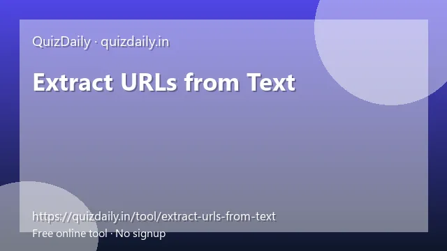 Extract URLs from Text free tool