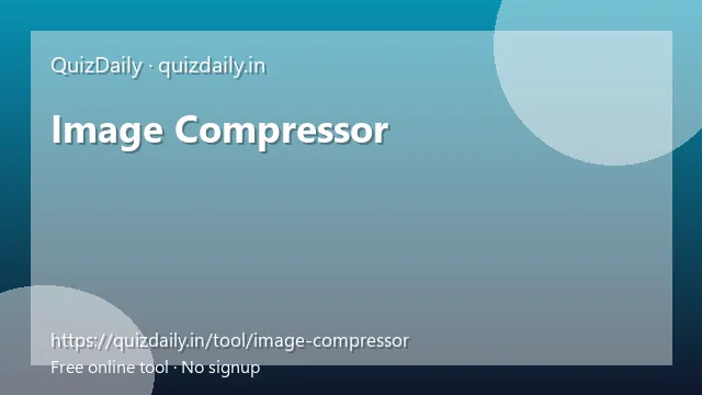 Image Compressor free tool
