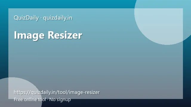 Image Resizer free tool
