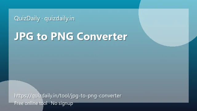 JPG to PNG Converter free tool