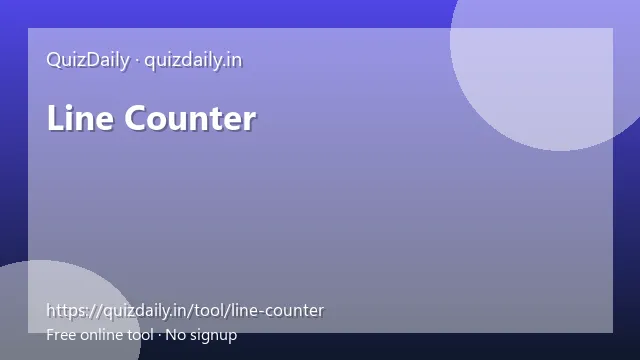Line Counter free tool