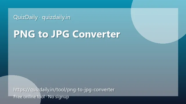PNG to JPG Converter free tool