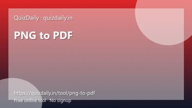 PNG to PDF free tool