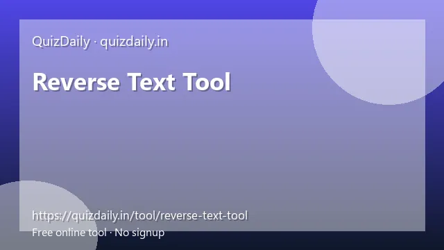 Reverse Text Tool free tool