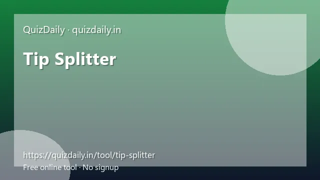 Tip Splitter free tool