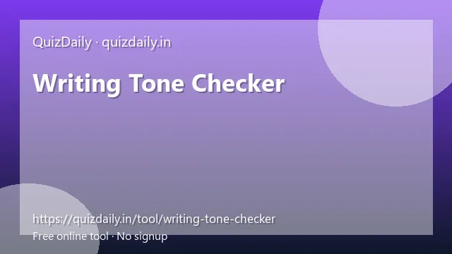 Writing Tone Checker free tool
